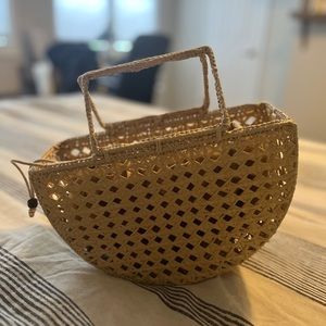HOUSE OF HARLOW 1960 STRAW BAG